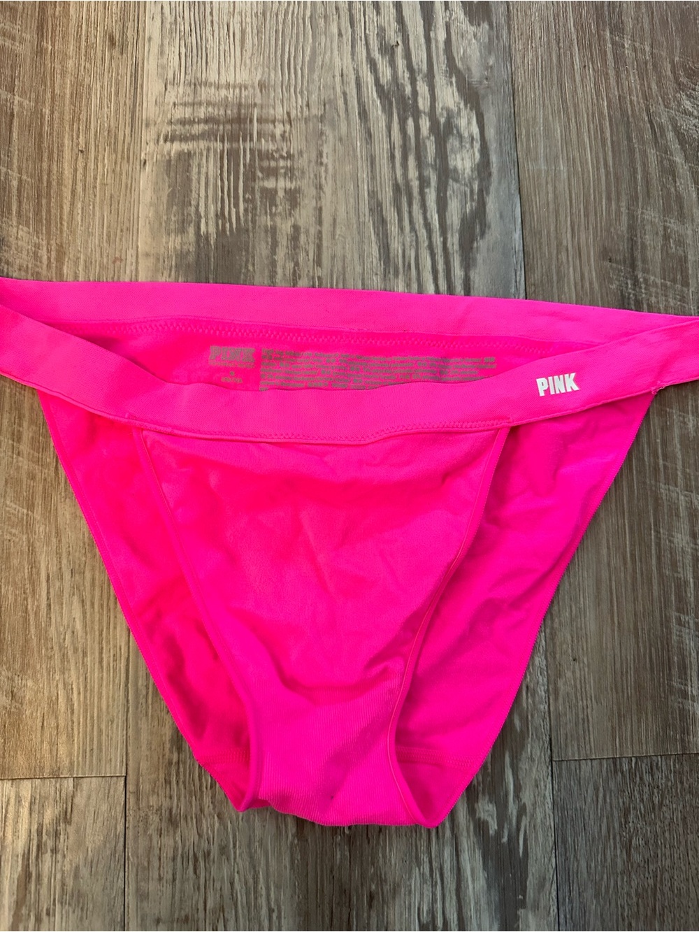 Brand New Medium PINK Victoria's Secret Hot Pink Bikini Panties